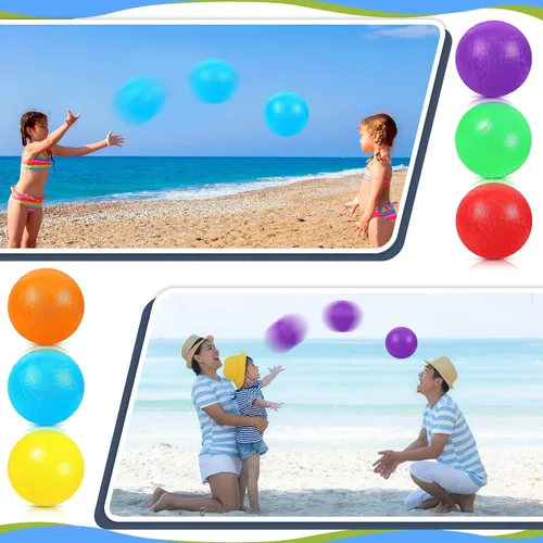 Miniatura 4 de Hiboom Bolas de patio de juegos de 5 pulgadas, bolas inflables para patio de juegos al aire libre con 1 bomba de mano para adultos, yoga, ejercicio