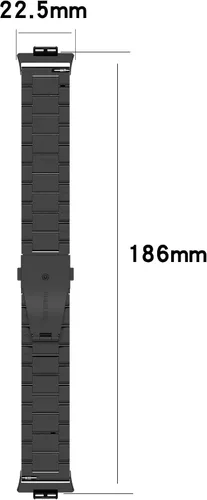 Miniatura 4 de Correa de repuesto para Huawei Watch Fit Band, de acero inoxidable, compatible con Huawei Watch Fit Smart Watch Paquete de 4