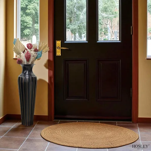 Miniatura 8 de Hosley Jarrón de piso de metal alto de 26 pulgadas, regalo ideal para arreglos florales, decoración moderna del hogar para comedor, sala de estar