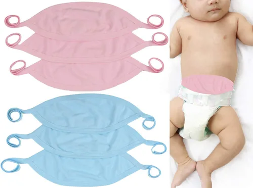 Miniatura 14 de ToBeInStyle Paquete de 3 Cómodas Fajas Abdominales para Bebés Recién Nacidos - Pastel - Talla Única Paquete de 3: Pastel