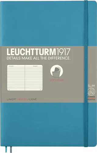 Miniatura 39 de LEUCHTTURM1917 - Cuaderno de tapa blanda de tapa blanda B6+ - 123 páginas numeradas para escribir y escribir en diario (Doted, Sage)