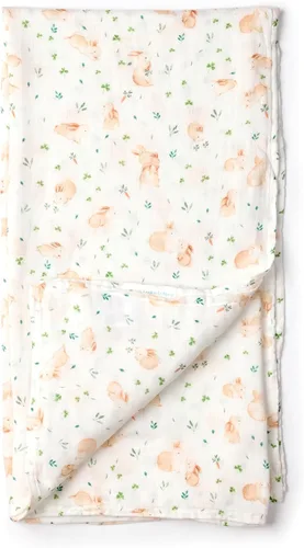 Loulou Lollipop – Manta suave de muselina para bebé, manta de recepción premium, manta envolvente para bebe de 47" x 47" para niñas y niños