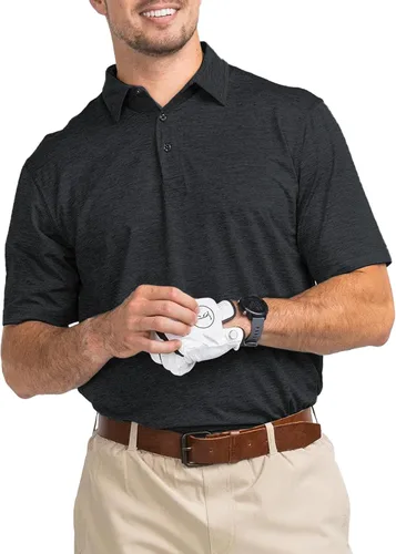 Miniatura 2 de Polu Polo de golf para hombre, absorbe la humedad, manga corta, casual, cuello de verano