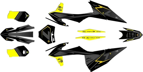 Miniatura 13 de Kit de gráficos para KTM Motocross 4-Stroke 250 SX-F, 350 SX-F y 450 SX-F años 2019, 2020, 2021 y 2022 serie Bolt Blue 16 Mil - Calcomanías