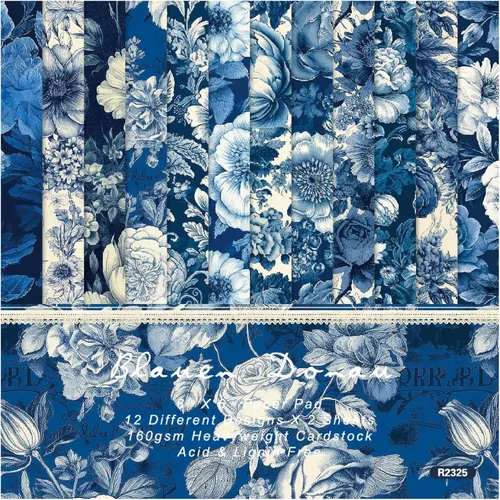 Papel de cartulina floral, bloc de papel para álbum de recortes de 6 x 6 pulgadas, 24 hojas de papel de patrón de flores de una sola cara, papel