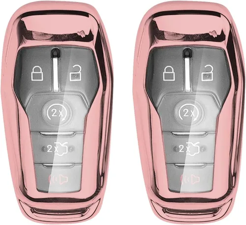 Miniatura 6 de Xotic Tech - Carcasa para llavero de TPU suave, color azul, compatible con Ford Fusion Mustang F-150 F150 Raptor F250 F-Series Edge Explorer
