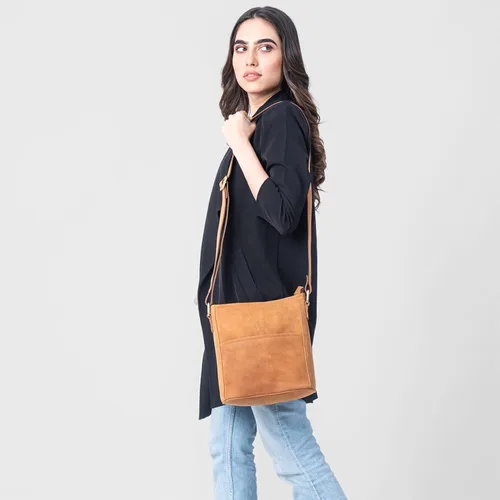Miniatura 3 de LEABAGS Bolso bandolera de cuero - Bolso vintage de cuero genuino de búfalo - Bolso de mensajero de hombro para hombres y mujeres Maletín Milano