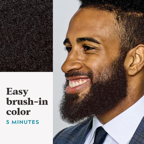 Miniatura 4 de Just For Men - Tinte para bigote y barba, tinte para barba para hombres con cepillo, incluye queratina, biotina, aloe vera y aceite de coco