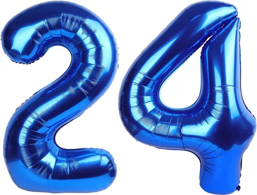 Miniatura 232 de Globo de cumpleaños número 4 dorado de 40 pulgadas, globos gigantes del número cuatro 14 24 34 40 44 2024, globos grandes de lámina de mylar para Oro
