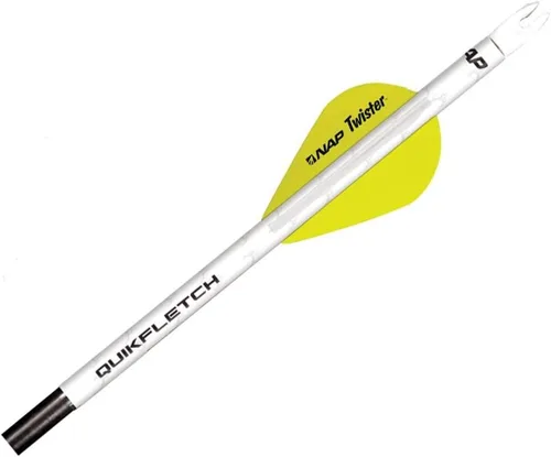New Archery Products Quikfletch Twister 2" 3-Paletas estabilizadoras para mayor precisión de flechas de arco compuesto y pernos de ballesta – 6