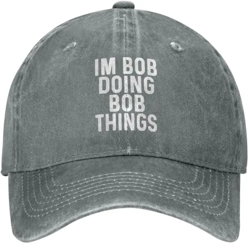 Miniatura 30 de Im Bob Doing Bob Things - Sombrero de camionero para hombre, sombrero de malla vintage para verano Azul Marino-06