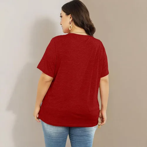 Miniatura 6 de Camisetas de talla grande con estampado de girasoles para mujer, camisetas inspiradoras de verano