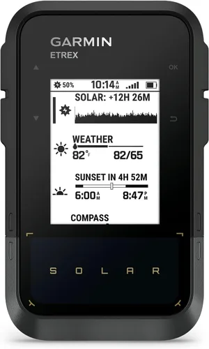 Miniatura 2 de Garmin eTrex® Solar, navegador de mano GPS, duración ilimitada de la batería, resistente al agua