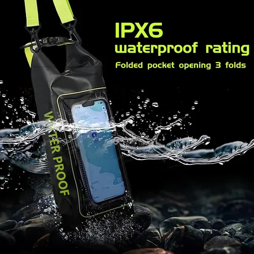 Miniatura 4 de Bolsa impermeable 2 en 1 para acampar al aire libre, playa, bolsa a prueba de arena, mochila impermeable para teléfono celular, accesorios