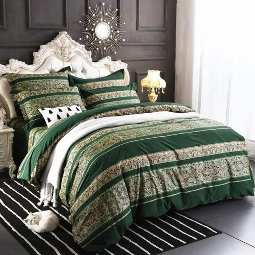 Miniatura 20 de ABREEZE Fundas de edredón individuales, juego de ropa de cama bohemio retro, funda de edredón de mandala colorida, funda de colcha estilo floral