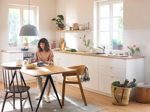 Miniatura 2 de hansgrohe Zesis Grifo de cocina monocontrol cromado, llaves de cocina con pulverizador extraíble, llave para fregadero de cocina, cromado 74810001