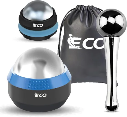 Miniatura 10 de Cryosphere Pelota Rodillo de Masaje Frío - Pelota de Masaje para Alivio de Frío y Calor, Liberación Miofascial, Terapia de Puntos Gatillo, Nudos