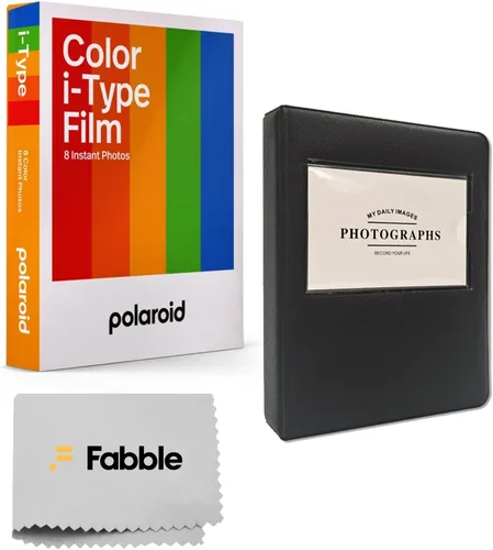 Miniatura 9 de Polaroid B&W Film para I-Type (8 exposiciones), paquete con álbum de fotos para Polaroid i-Type y Fujifilm Wide Prints - Capacidad para 28 imágenes