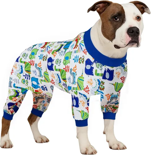 Miniatura 15 de LovinPet Pijama de Perro para Perros Grandes - Camisa para Aliviar la Ansiedad, Protección Solar para Perros, Pijamas de Recuperación Poscirugía