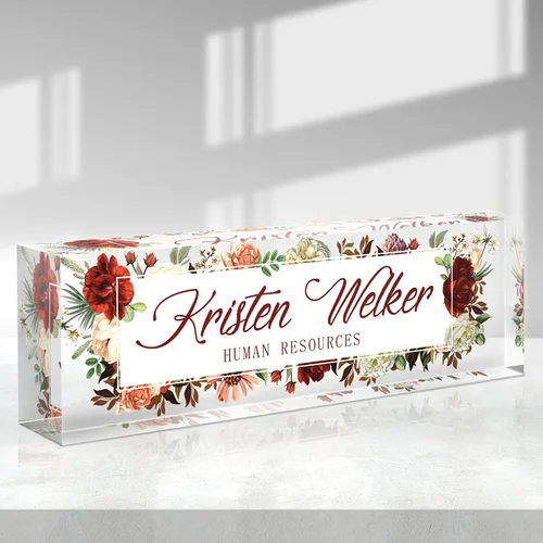 Miniatura 32 de Placa de nombre personalizada, placa de nombre de escritorio personalizada, accesorios de oficina de acrílico, regalos de agradecimiento