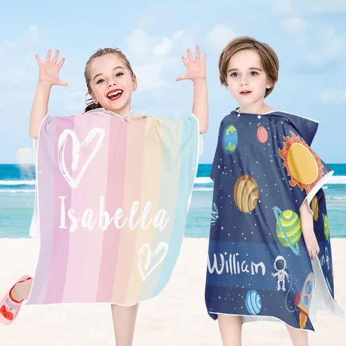 Miniatura 6 de Toallas de playa personalizadas para niños, toallas de playa personalizadas con nombres, regalos personalizados para niños pequeños, niñas