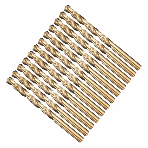 Miniatura 24 de Broca, diámetro de corte de 7/16 pulgadas (0.437 in), 4241 brocas HSS negro y dorado, ángulo de corte de 118° versátil