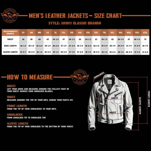Miniatura 3 de Milwaukee Leather LKM1781 - Chaqueta de motocicleta clásica premium para hombre The Legend en negro con forro acolchado de piel Grm1011-negro
