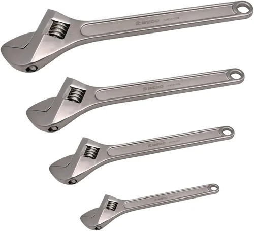 Miniatura 9 de WEDO Llave inglesa ajustable de acero inoxidable, anticorrosión, alta resistencia, mandíbulas fresadas de precisión para una máxima potencia