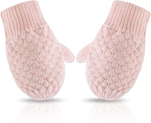 Miniatura 42 de Guantes de punto para bebés, niños y niñas, guantes de invierno para recién nacidos, guantes de 0 a 3 años