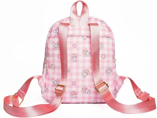 Miniatura 4 de Roffatide Anime Cinnamoroll Mochila Mini Cute Cartoon Daily Travel Bag All Over Impreso a cuadros Mochila de viaje senderismo mochila azul, LYB14001