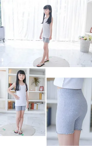 Miniatura 4 de Pantalones cortos para niñas, para usar debajo del vestido, pantalones cortos de bicicleta de baile para parque infantil, gimnasio, deportes,