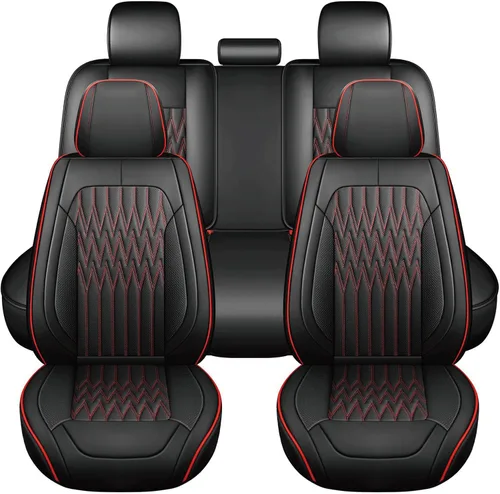 Miniatura 21 de Huidasource Fundas de cuero para asiento trasero, impermeables, para asiento trasero dividido, protector de cojín de asiento de vehículo, ajuste