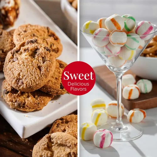Miniatura 5 de Broadway Basketeers Gourmet - Torre de regalo con un surtido de chocolate, aperitivos, dulces, galletas y tuercas
