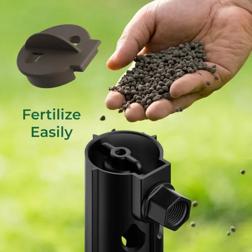 Miniatura 4 de Root Quencher Jr (2 unidades) - Gotero subterráneo profundo, riego de raíces de árboles y plantas, riego por goteo y estaca de fertilizante