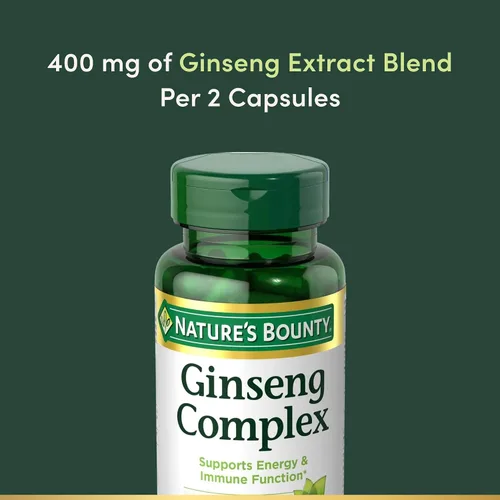 Miniatura 3 de Complejo herbal para la salud de Nature's Bounty, cápsulas de ginseng, 75 cada una, 74312119323, paquete de de 1, 1, 1