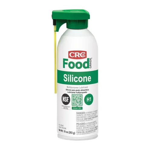 Miniatura 5 de CRC Silicona de grado alimenticio, 10 onzas de peso, lubricante de silicona multiusos para aplicaciones de alta temperatura, spray de aerosol