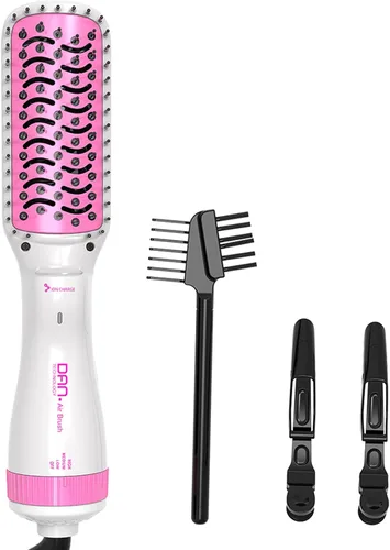 DAN Technology Cepillo secador 3 en 1, cepillo secador de pelo, cepillo de paleta, cepillo alisador de pelo, cepillo secador de pelo para cabello