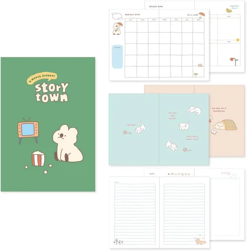 Miniatura 37 de Monolike Ordinary Days Diary Planificador de 6 Meses, Green day - Planificador Académico, Planificador Semanal y Mensual, Organizador