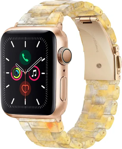Miniatura 31 de HOPO Compatible With Apple Watch Band Thin Lightweight Resin Strap Bracelet Fashion Wristband Replacement For iWatch Bands Series Ultra 11 10 9 8 7