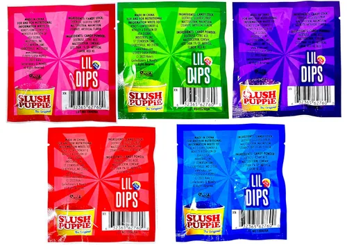 Miniatura 7 de Slush Puppie Lil Dips - Palitos de inmersión a granel con caramelo en polvo, paquete variado de 36