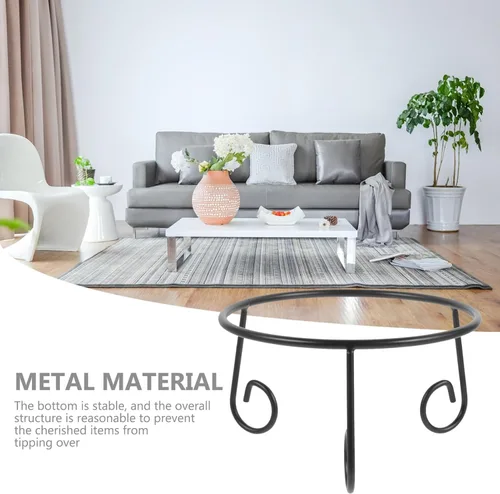 Miniatura 6 de GANAZONO Soporte de exhibición de bolas de metal para jardín, patio, decoración al aire libre, base estable para bolas de cristal de 6 pulgadas