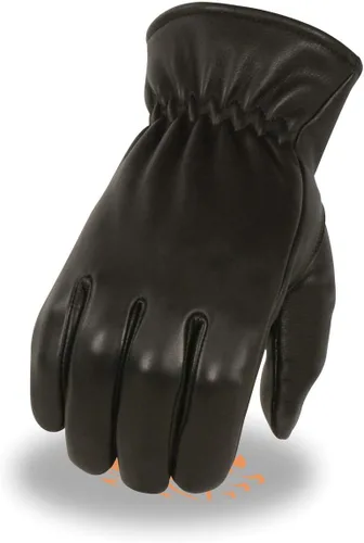 Miniatura 4 de Milwaukee Leather SH858 Men's Black Thermal Lined Deerskin Motorcycle Hand Gloves WSinch Wrist Closure