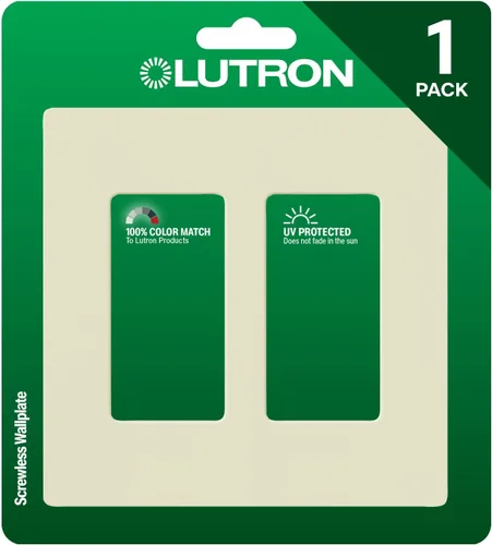 Lutron Claro - Placa de cubierta para interruptor de luz, placa de pared de 2 posiciones, para interruptores de luz decorativos, cubierta de