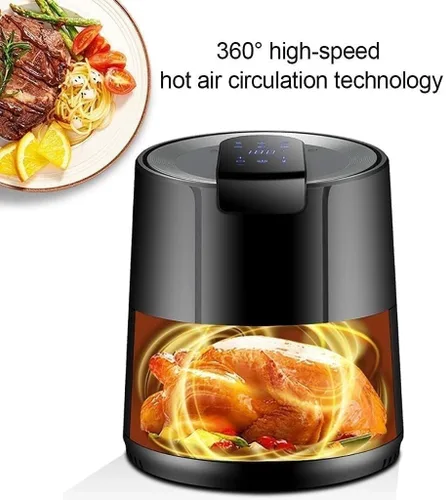 Miniatura 4 de Freidora de aire de 5.8 cuartos de galón, horno freidora de aire, horno caliente eléctrico sin aceite, 6 funciones de cocción, pantalla táctil