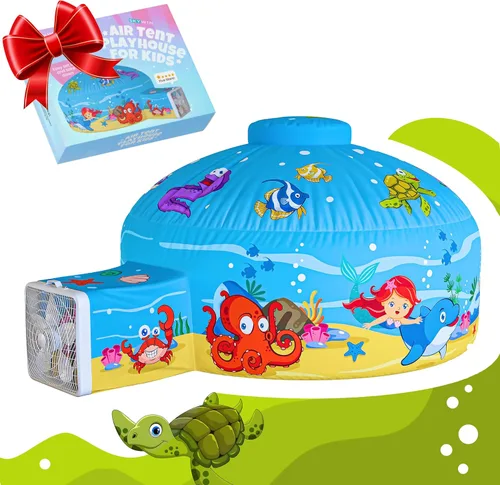 Miniatura 11 de Skywin Tienda de Aire para Niños (77" x 50") Se Construye en 30 Seg, Tiendas para Niños Pequeños de Interior para Juego Imaginativo, Espaciosas