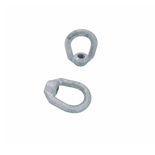 Miniatura 7 de 2 piezas 5/16" tuerca de ojo galvanizada sumergida en caliente con 3/8"-16 UNC grifo 1,250 libras WLL