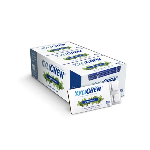 Miniatura 31 de Xylichew - Botes de goma de mascar 100% xilitol, sin OMG, gluten, aspartame y goma sin azúcar, cuidado bucal natural, alivia el mal aliento