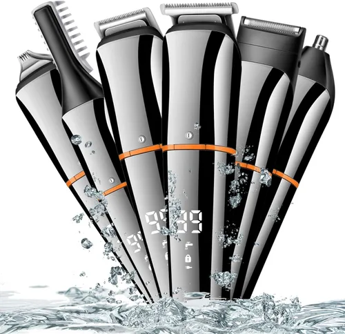 Cortadora de pelo profesional para máquina de corte de pelo de peluquería, recortadora de nariz para hombres, afeitadora eléctrica 7 en 1 para aseo