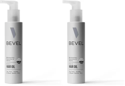 Miniatura 7 de Bevel Essentials Aceite 3 en 1 para cabello y cuero cabelludo rizado con aceite de árbol de té, aceite de jojoba y aceite de ricino negro jamaicano