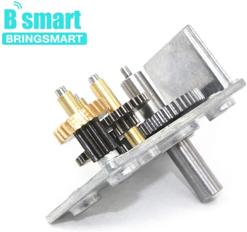 Miniatura 6 de BRINGSMART JGY-370 Motor de engranaje helicoidal de 12 V 10 rpm DC Motor de alto par motor de 12 voltios Mini turbina gusano reductor de 12 V Motor